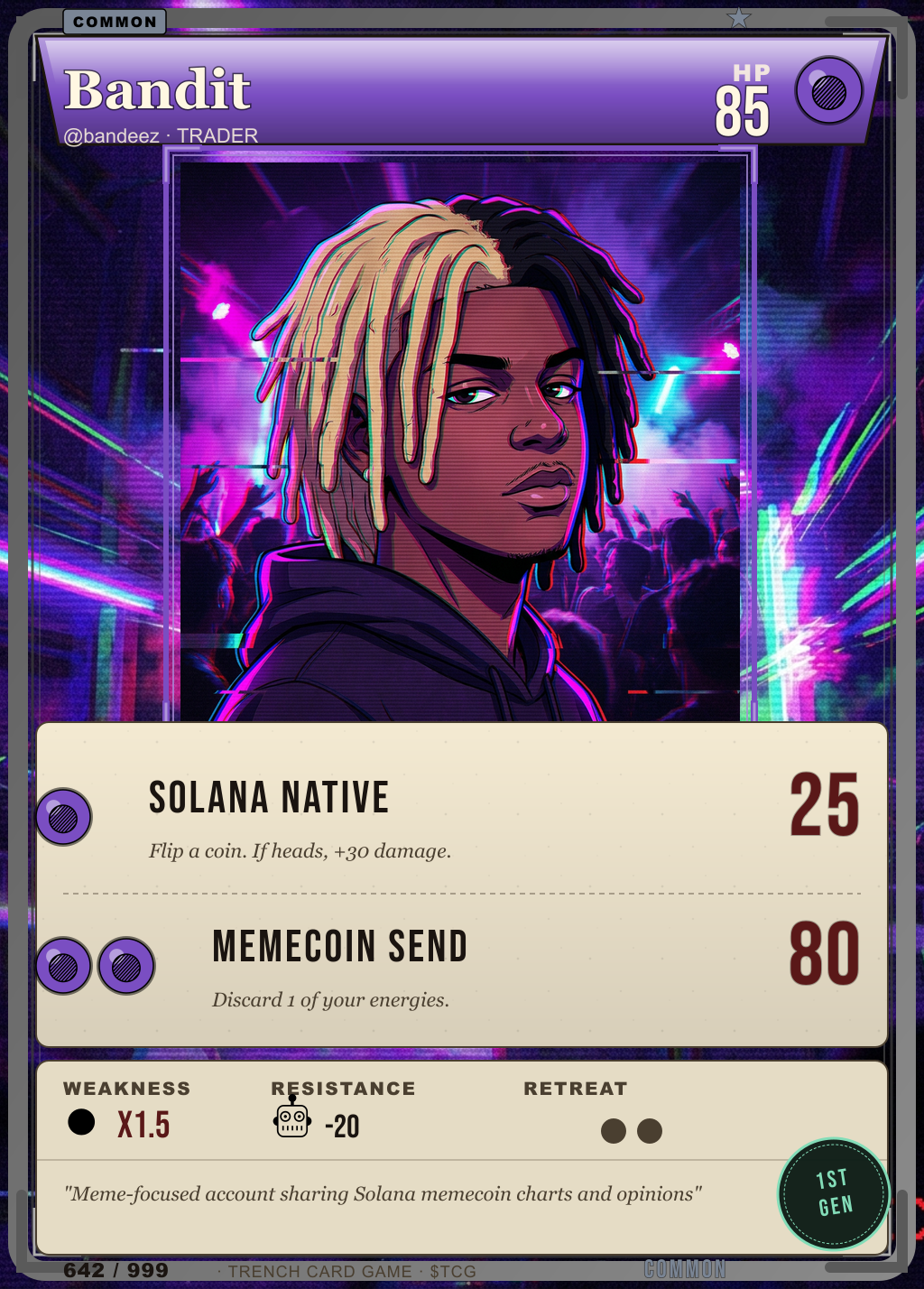 Trench Card 642 · Bandit