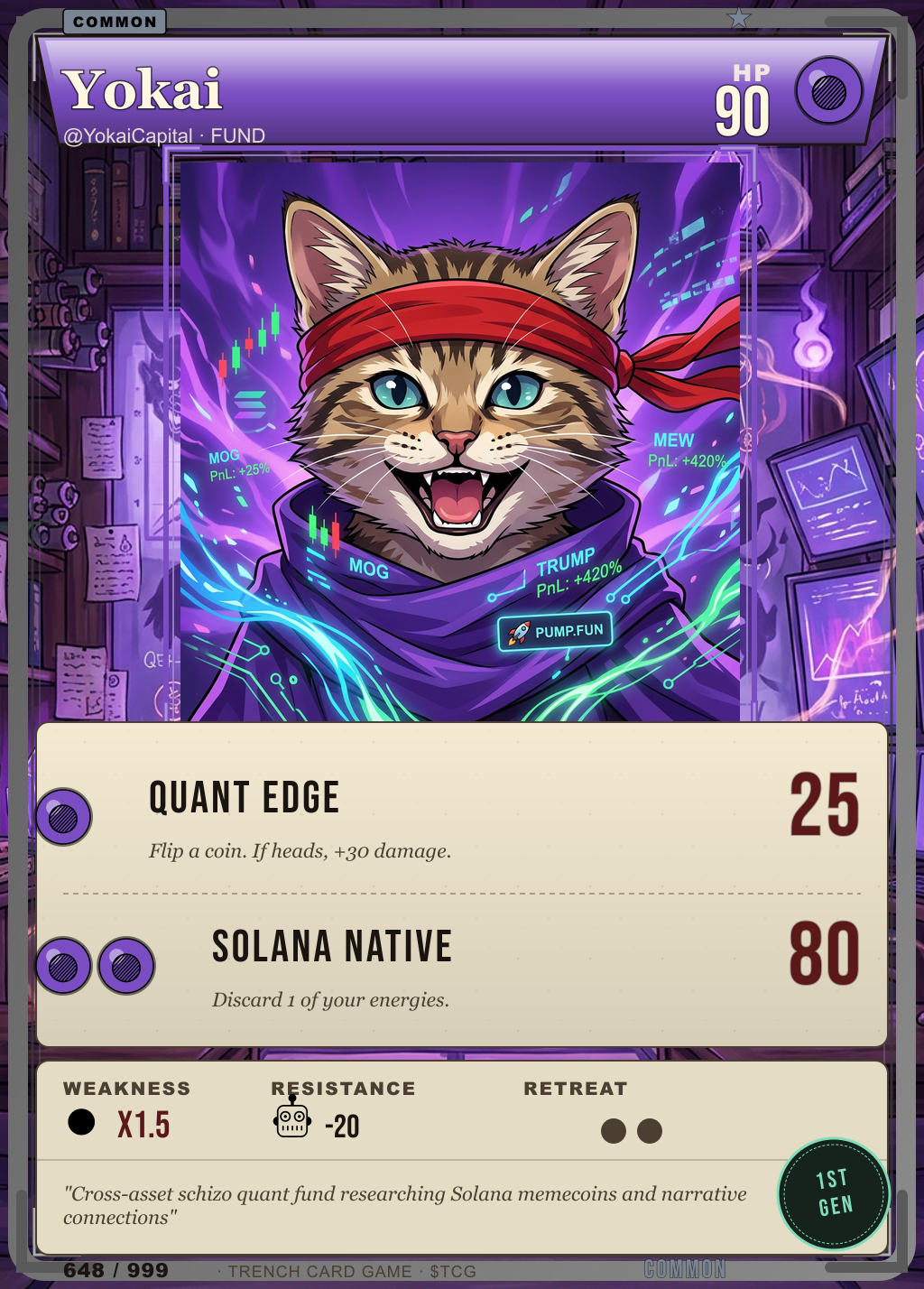 Trench Card 648 · Yokai