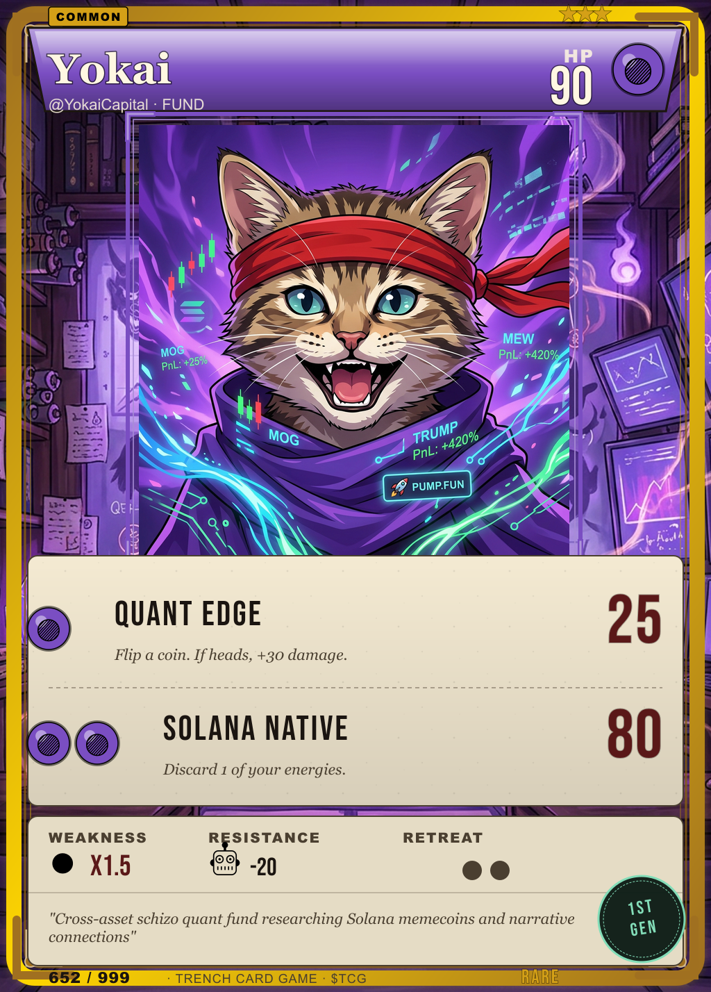 Trench Card 652 · Yokai