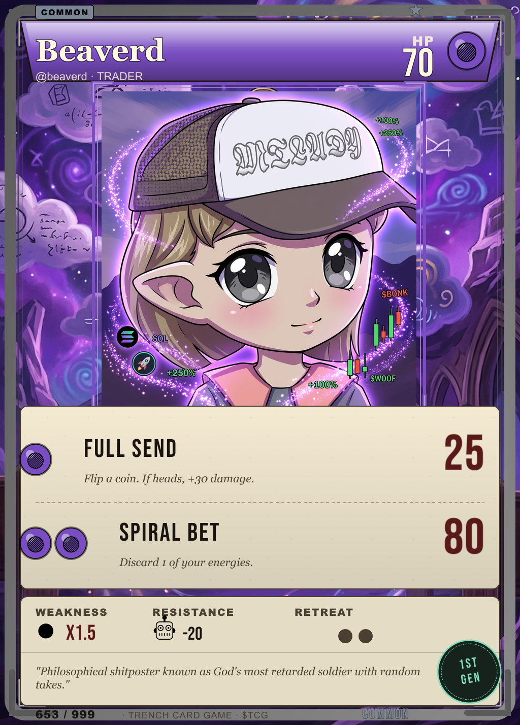 Trench Card 653 · Beaverd