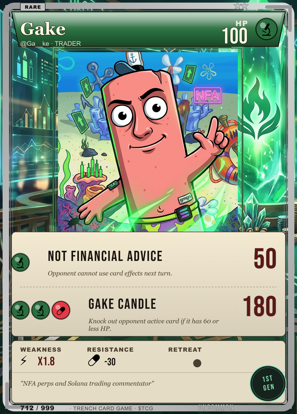 Trench Card 712 · Gake