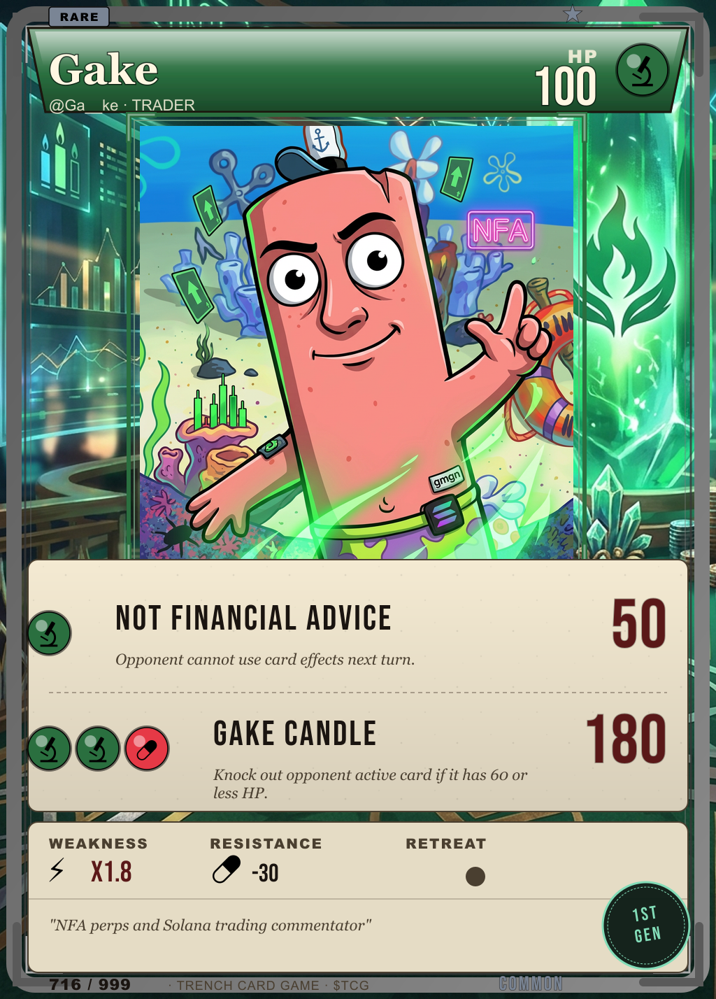 Trench Card 716 · Gake