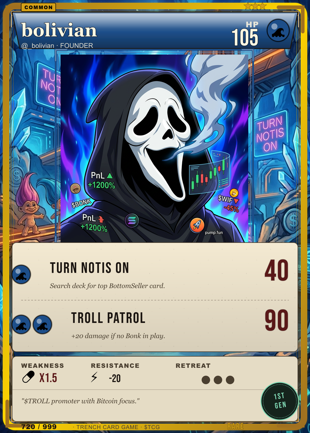 Trench Card 720 · bolivian