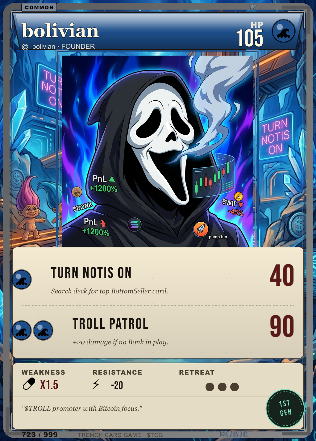 Trench Card 723 · bolivian