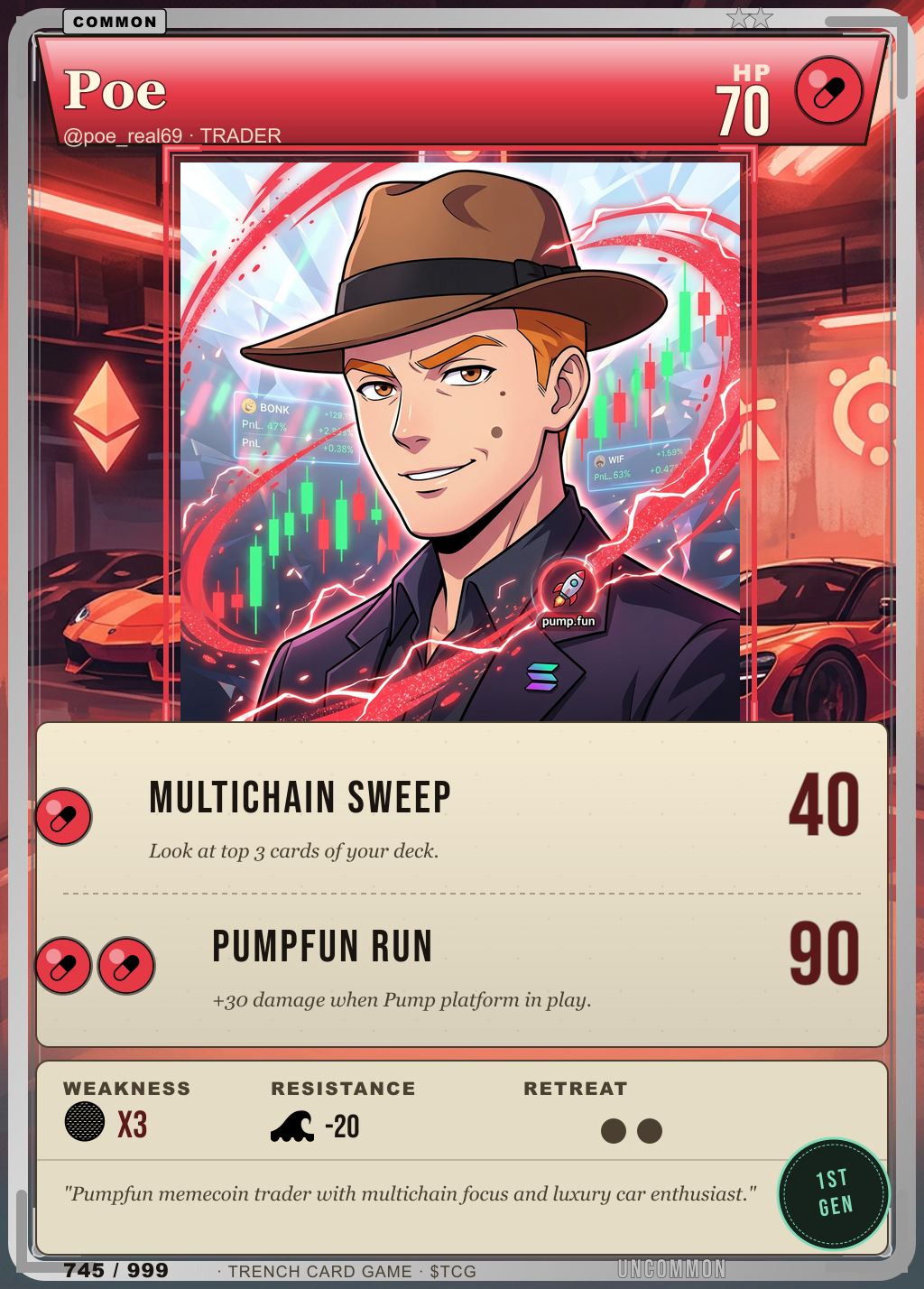 Trench Card 745 · Poe