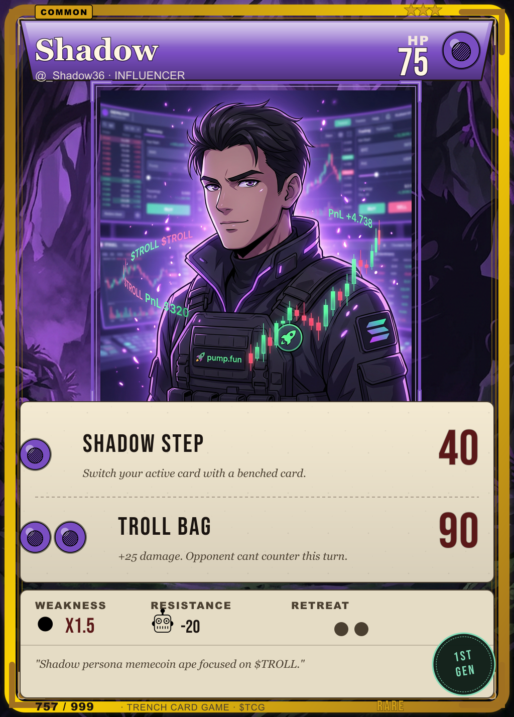 Trench Card 757 · Shadow