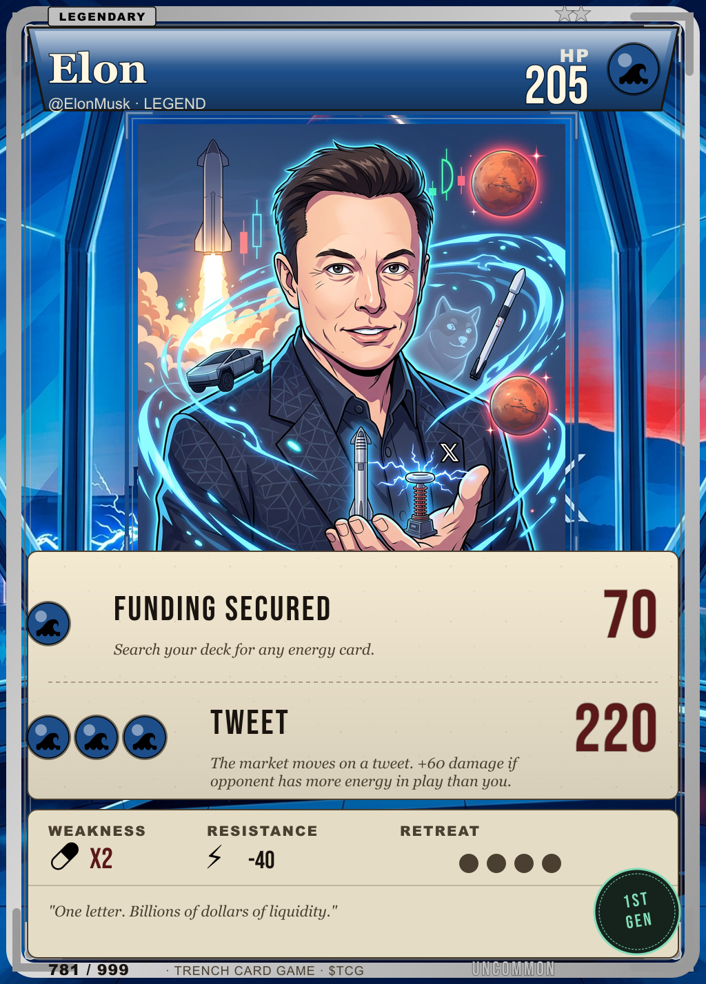 Trench Card 781 · Elon