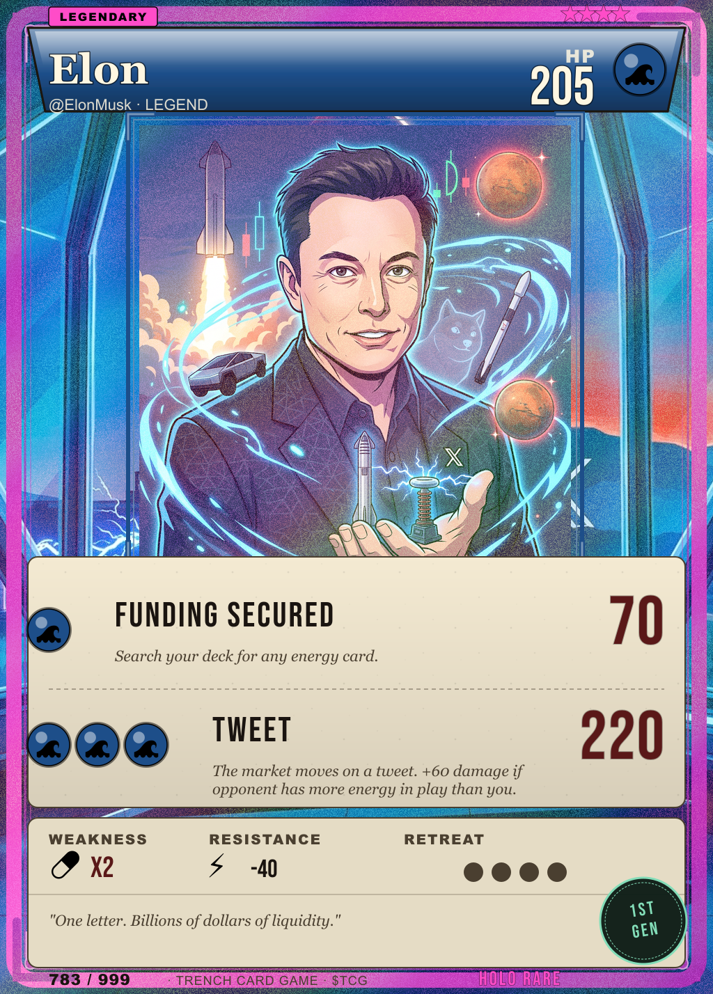 Trench Card 783 · Elon