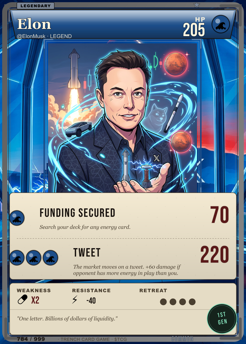 Trench Card 784 · Elon