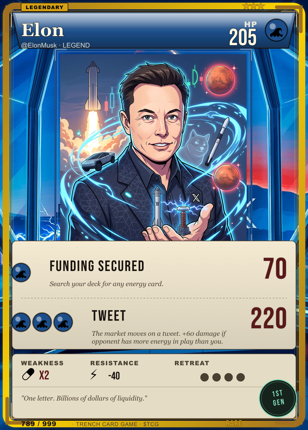 Trench Card 789 · Elon