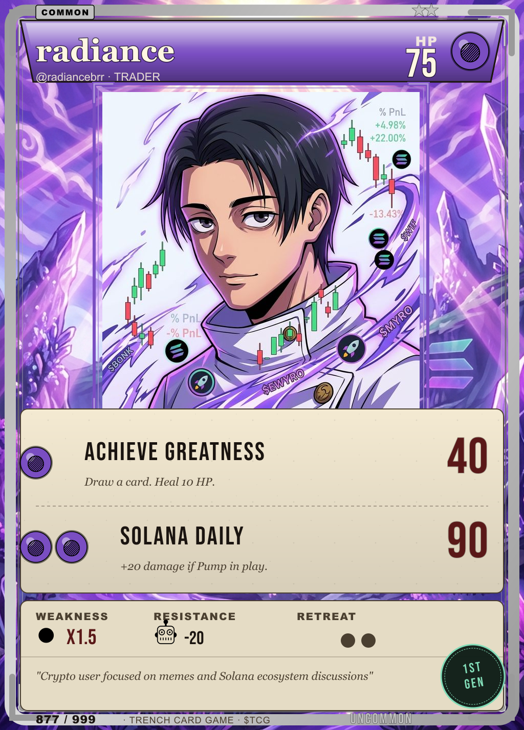 Trench Card 877 · radiance