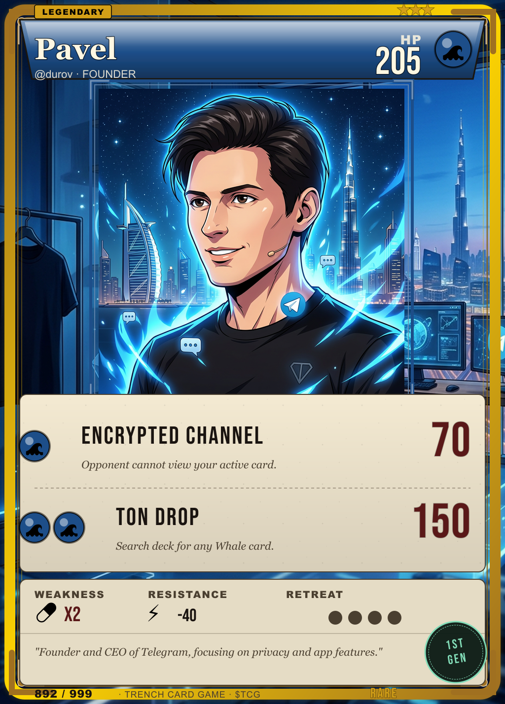 Trench Card 892 · Pavel