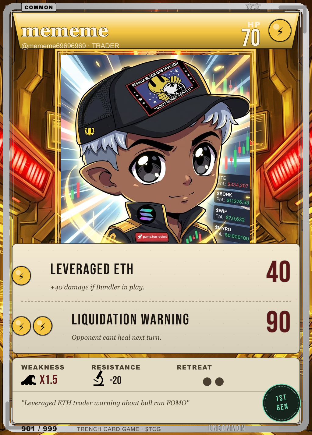 Trench Card 901 · mememe