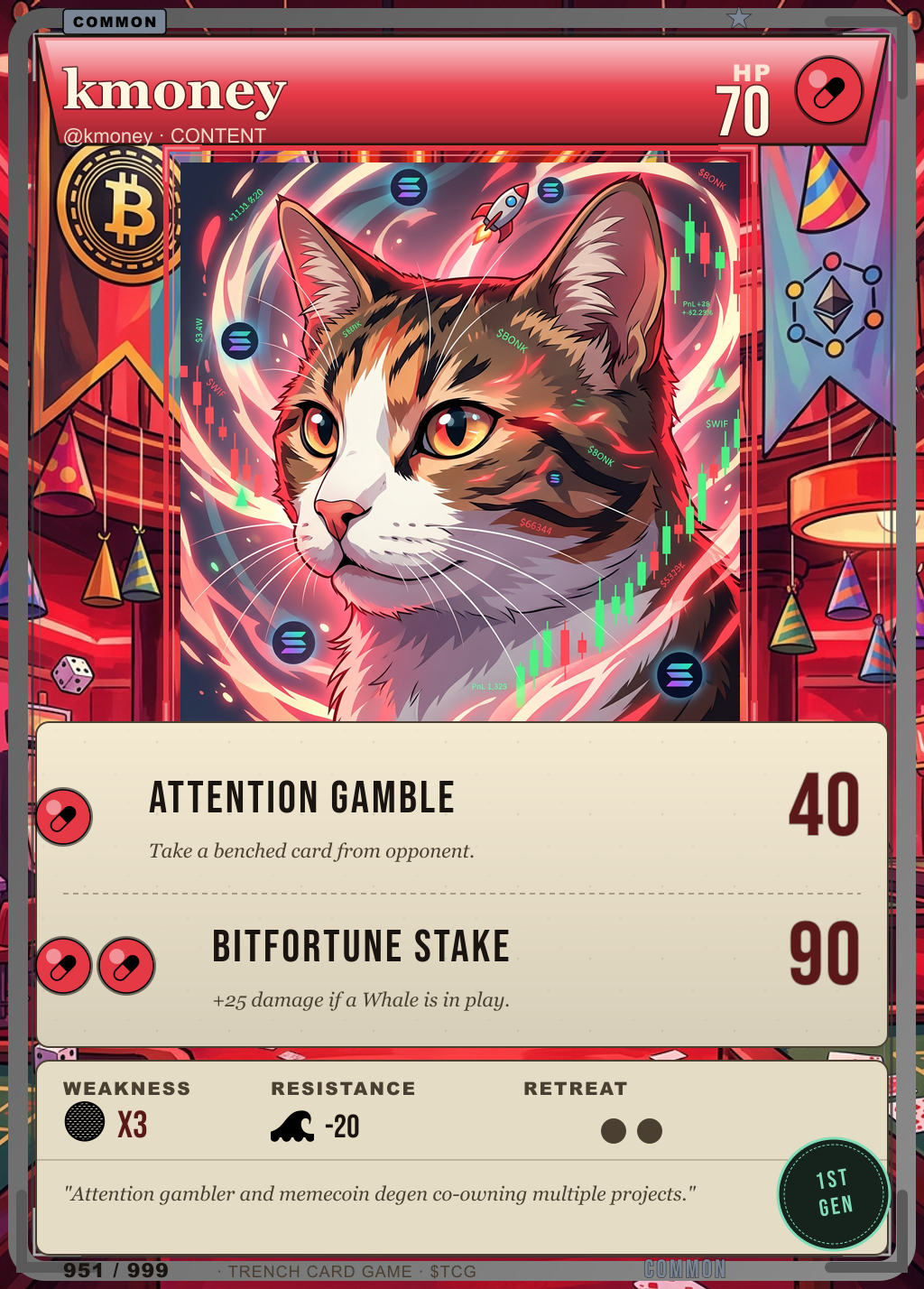 Trench Card 951 · kmoney