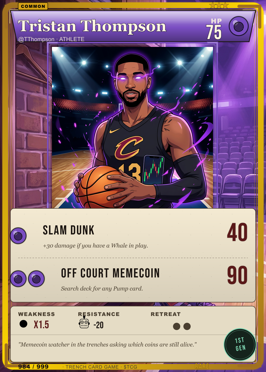 Trench Card 984 · Tristan Thompson
